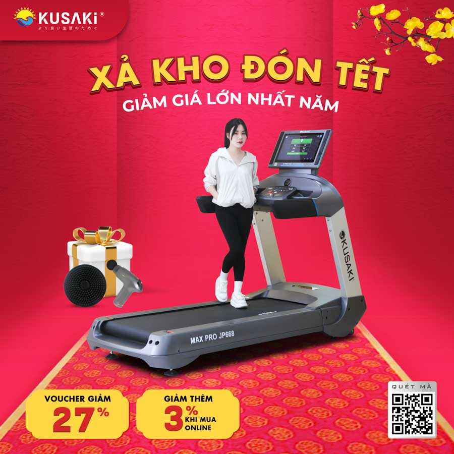 Máy chạy bộ Okusaki JP668 Max Pro – Giải pháp tập luyện khoa học giúp trẻ phát triển chiều cao toàn diện