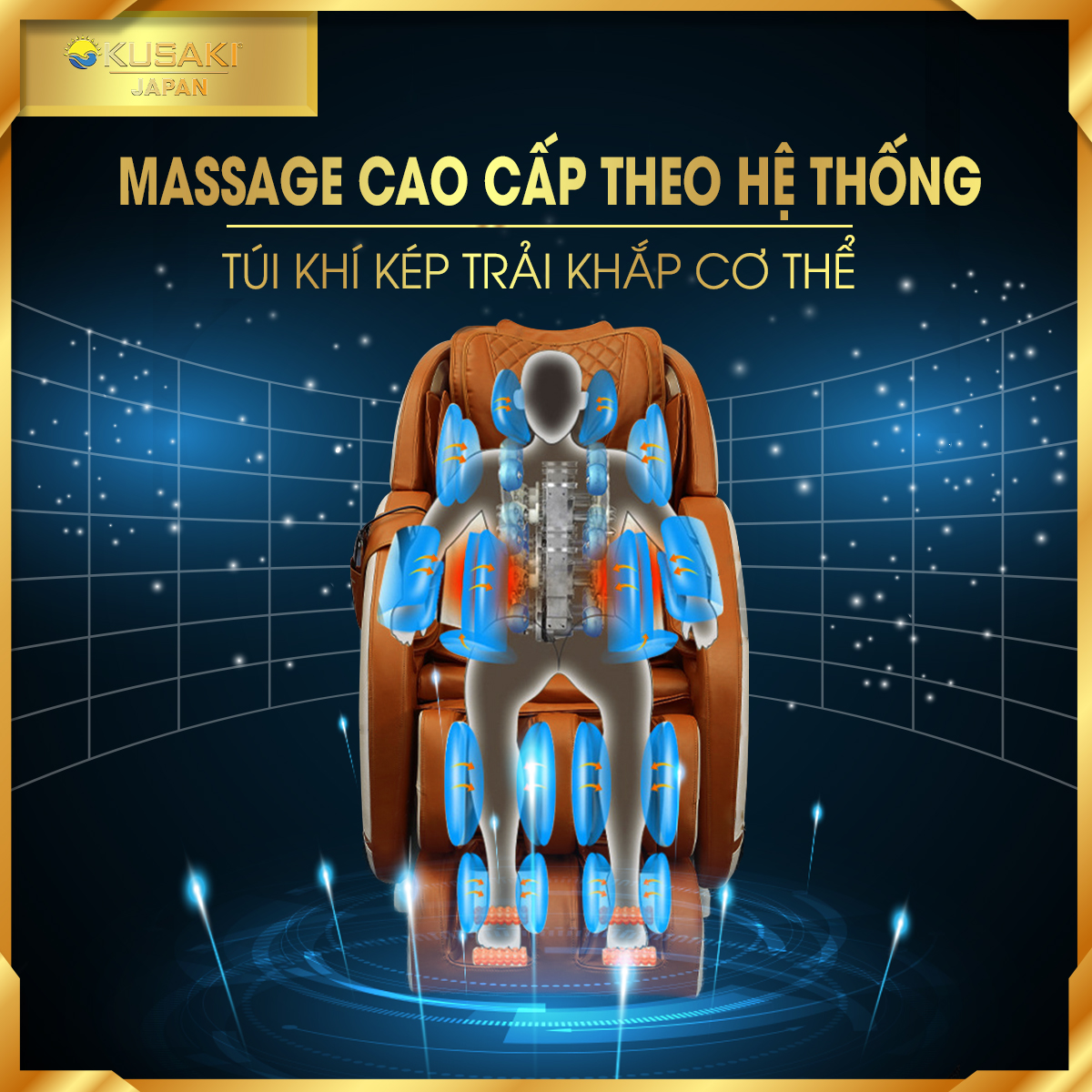 Những tính năng ưu việt của ghế massage toàn thân AM-238