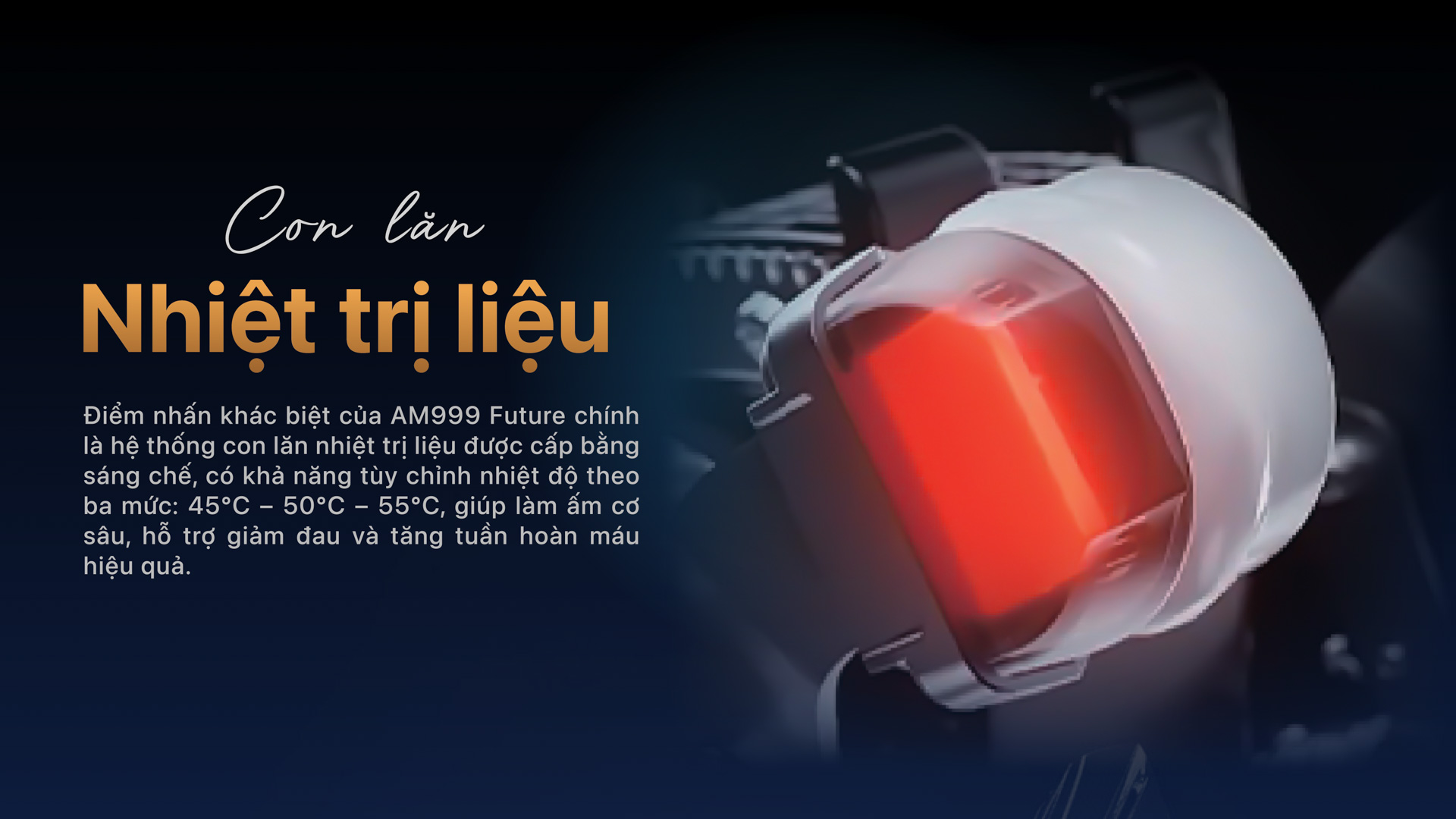 Con lăn nhiệt trị liệu của ghế massage am999