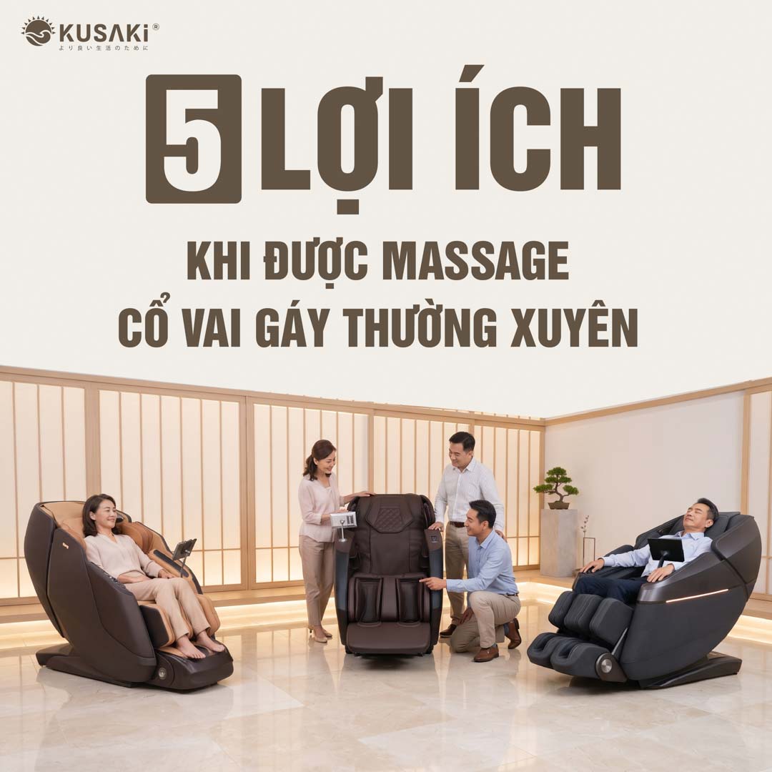 5 lợi ích khi được massage cổ vai gáy thường xuyên