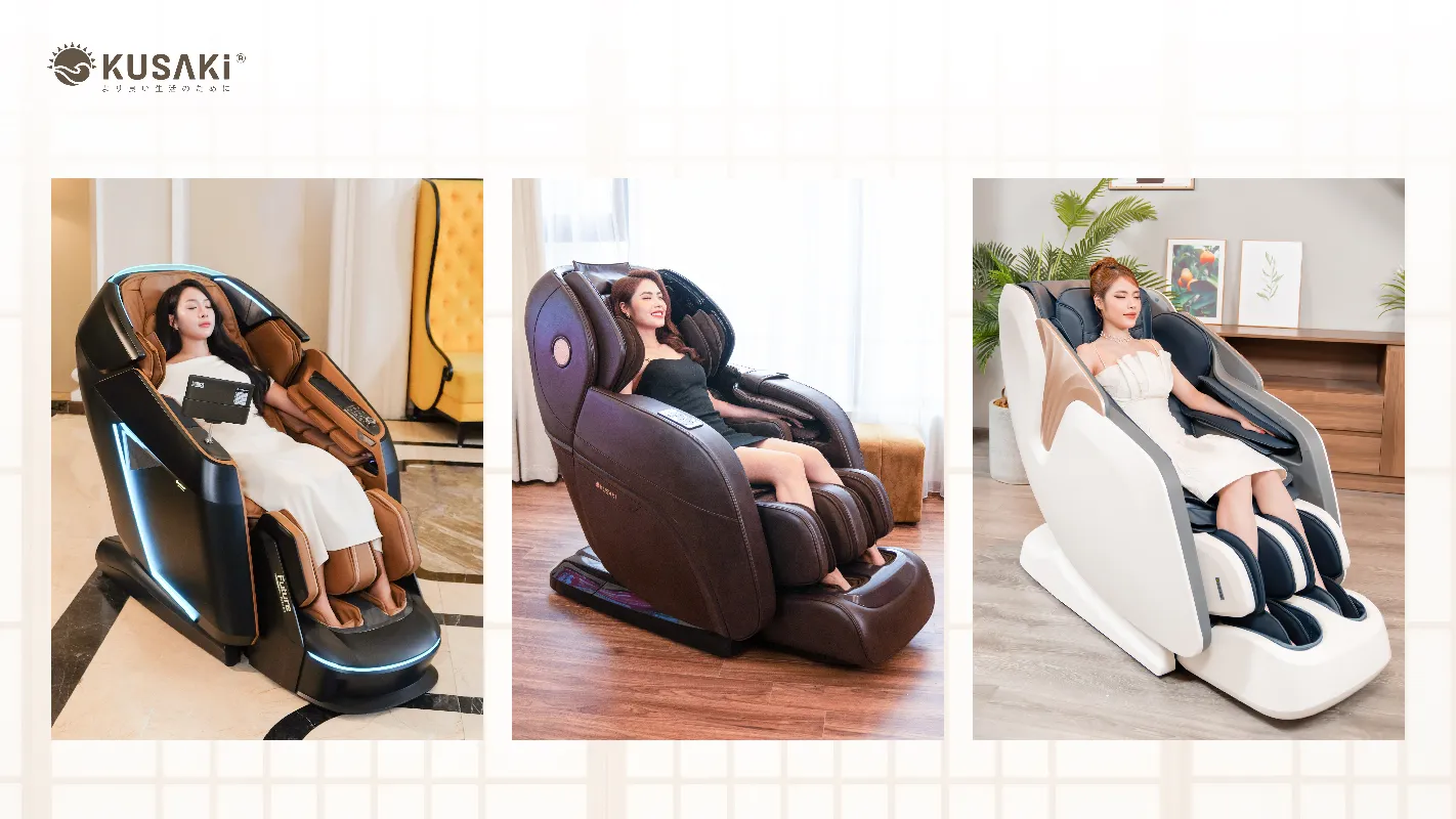 Các mẫu ghế massage cao cấp của Okusaki
