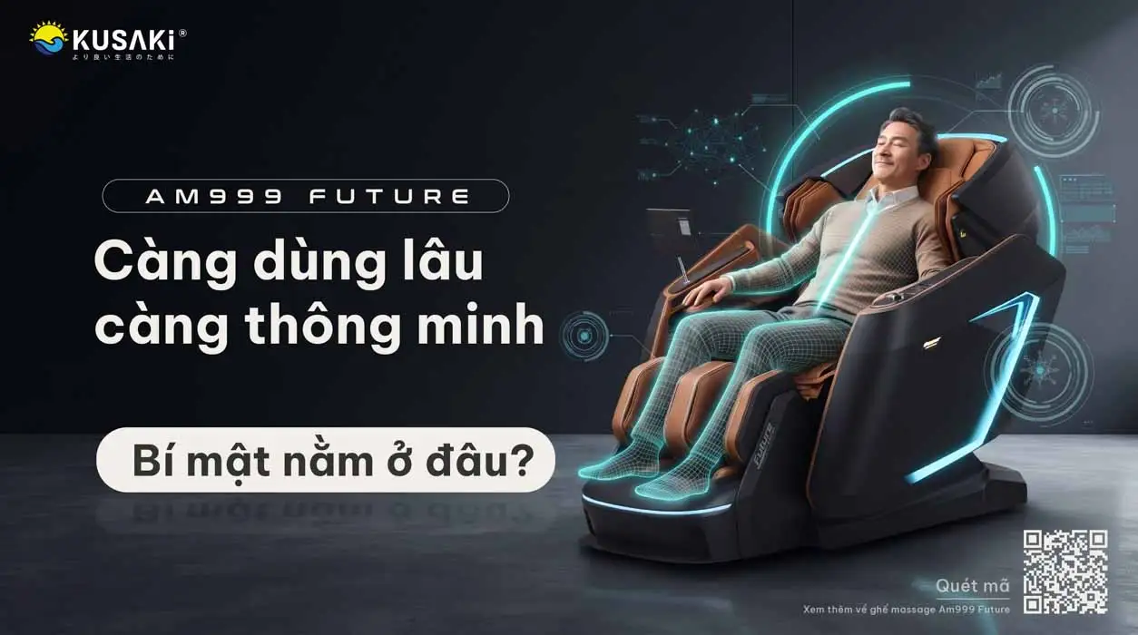 Ghế massage Okusaki Am999 Future càng dùng lâu càng thông minh