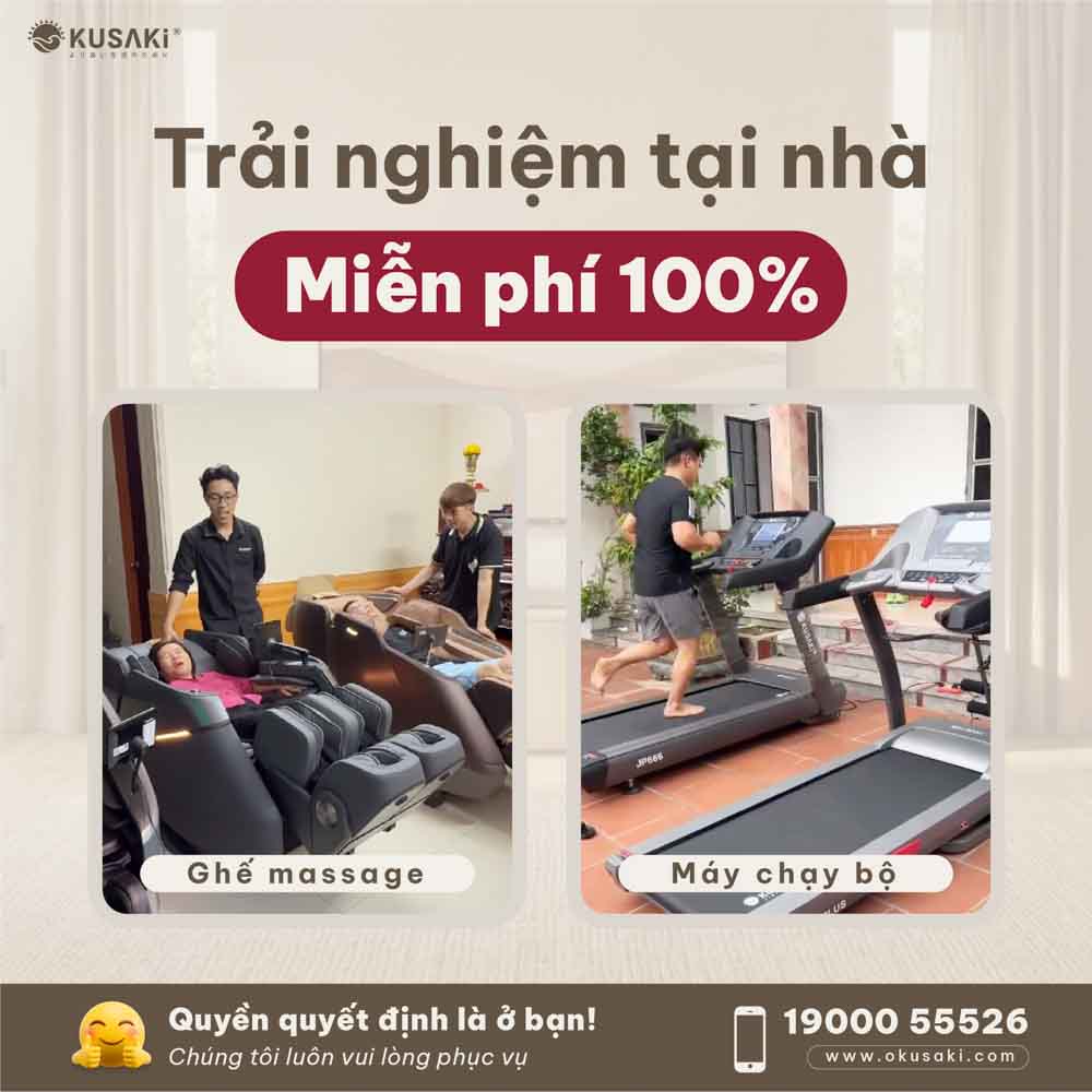 Trải nghiệm tại nhà miễn phí 100%