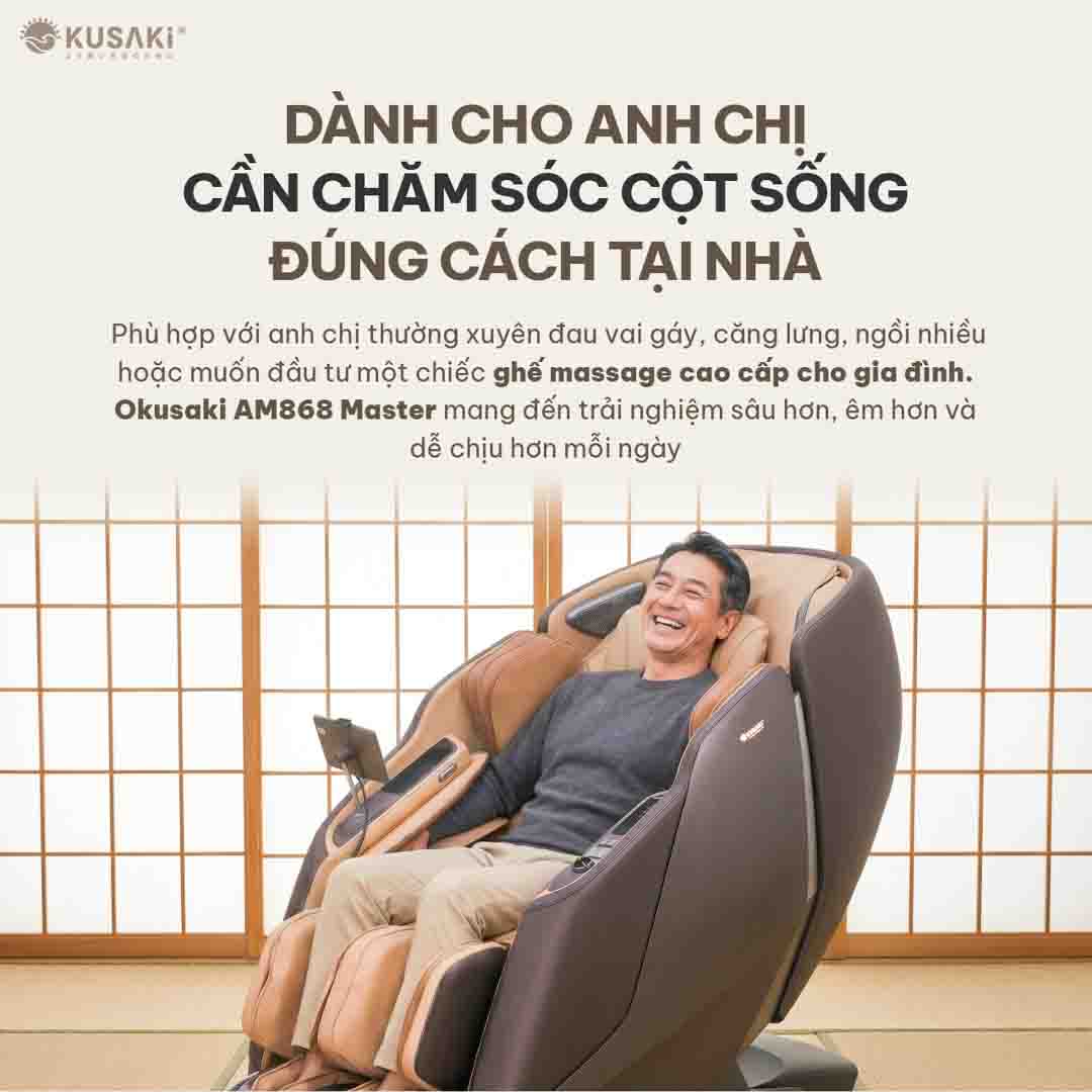 Ghế massage am868 phù hợp với ai