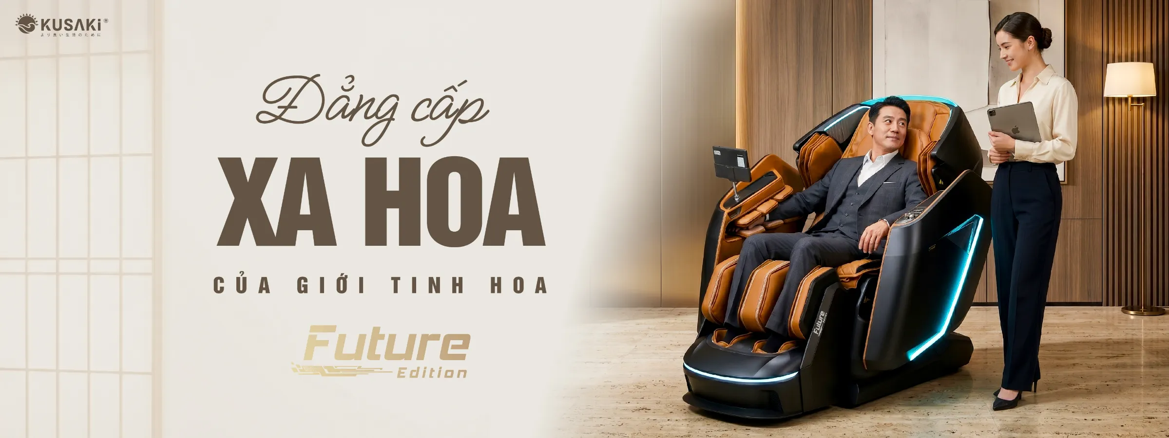 Ghế massage okusaki Am999 Future Đẳng cấp xa hoa của giới tinh hoa