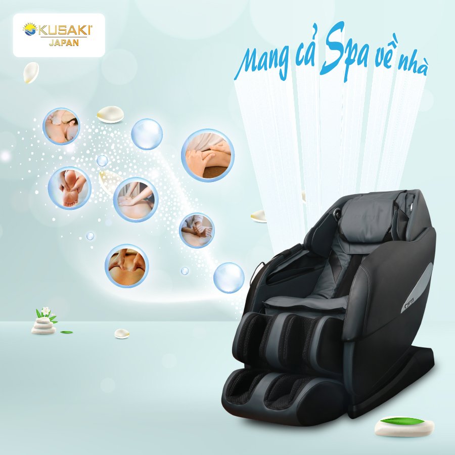 Ghế massage okusaki mang cả spa đến ngôi nhà của bạn