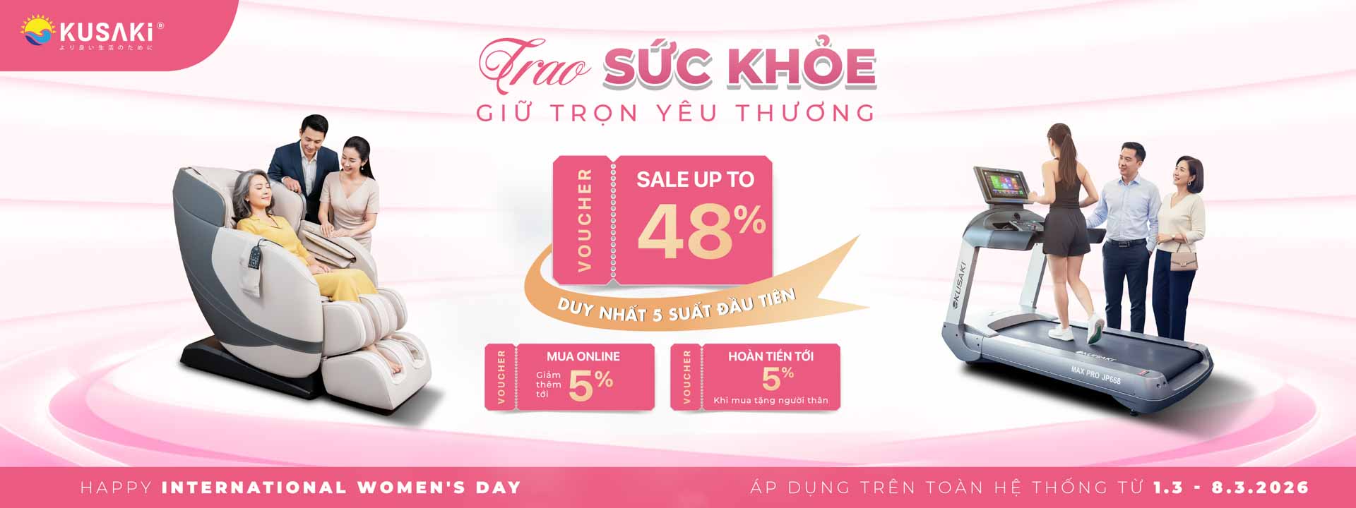 CTKM Phụ nữ 8.3.2026