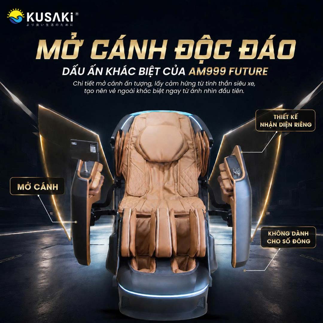 Ghế Massage Okusaki AM999 Future: Tuyệt Tác Công Nghệ Cho Giới Thượng Lưu