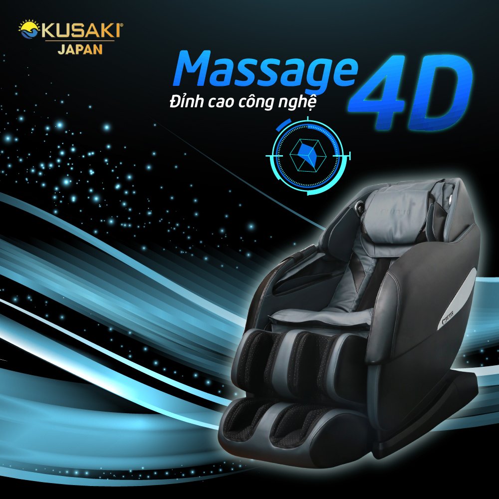 Ghế massage nội địa Nhật Bản với công nghệ hiện đại và nhiều tính năng thông minh