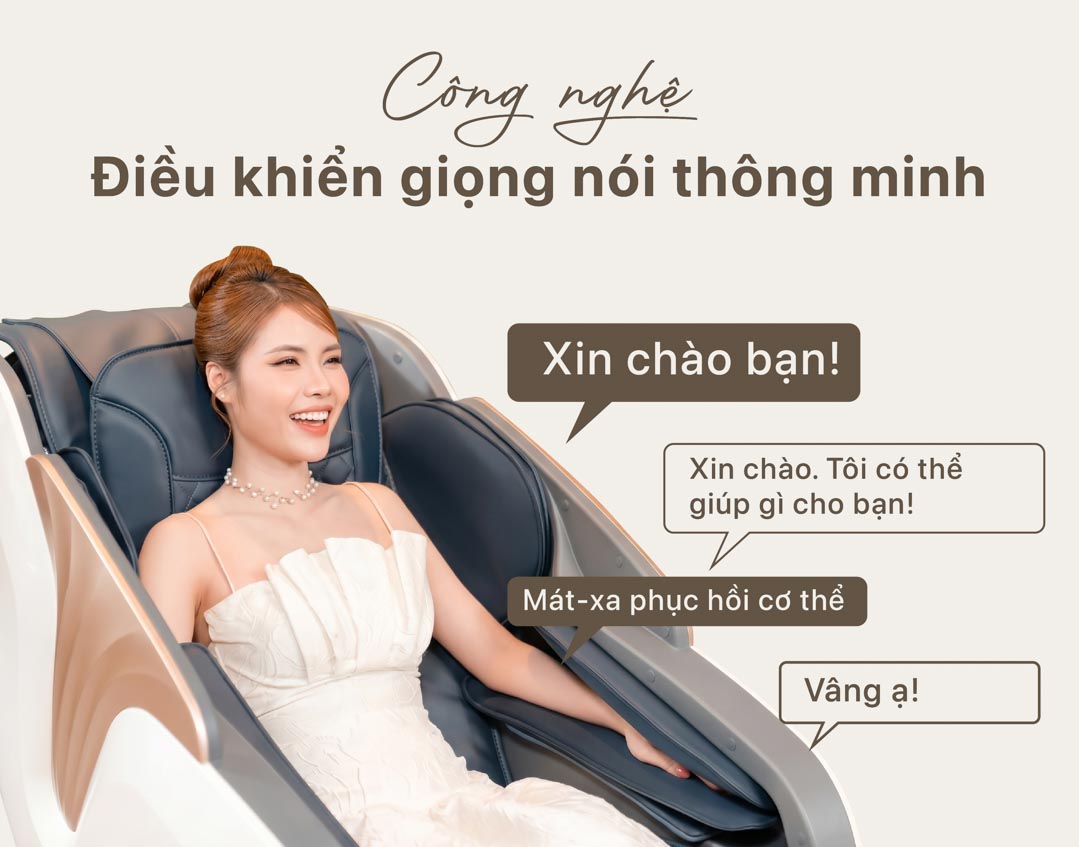 Điều khiển giọng nói ghế massage