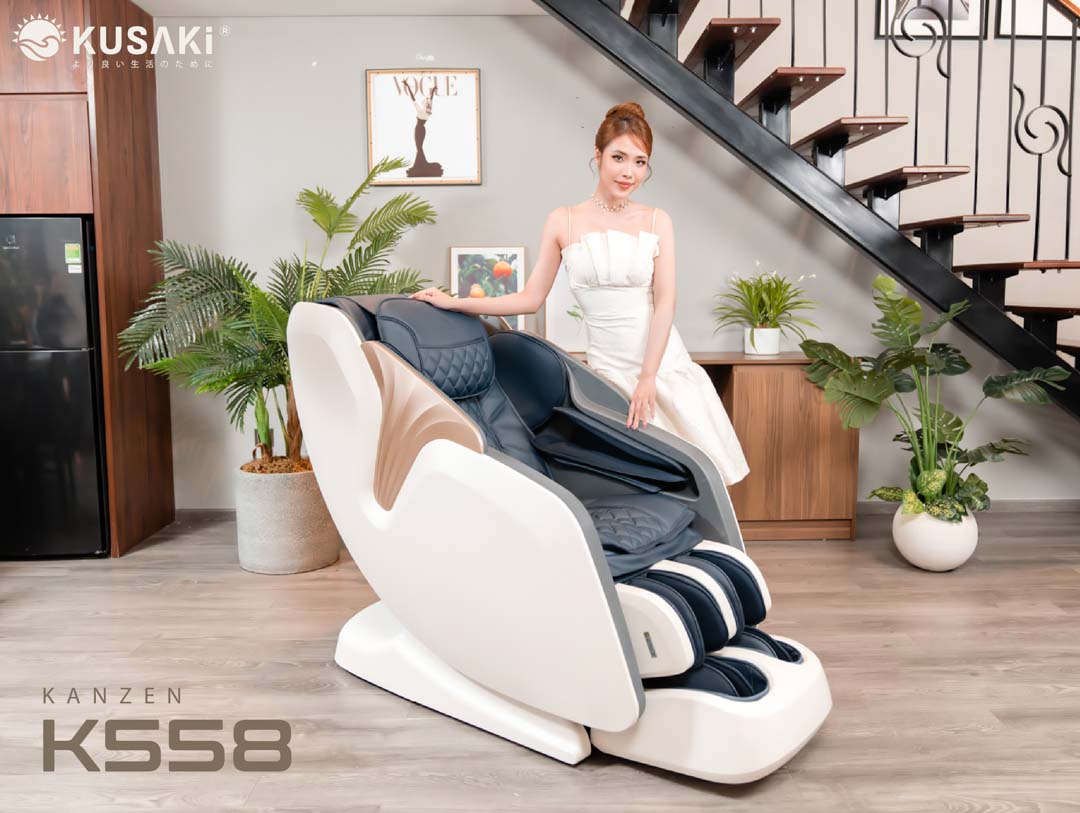 Ghế massage kanzen k558 thực tế trong phòng