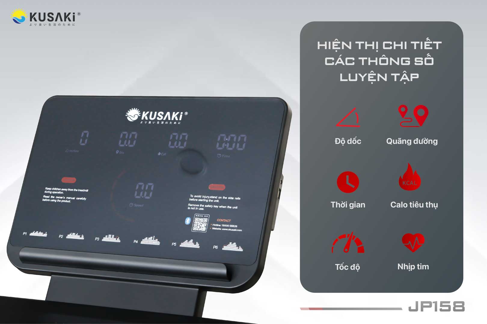 Máy chạy bộ okusaki jp158