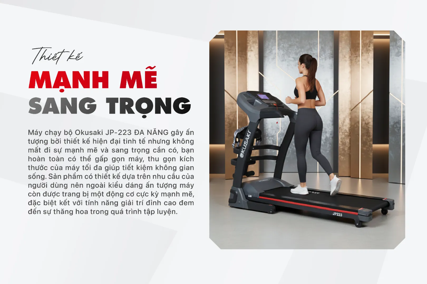 Máy chạy bộ chính hãng jp223