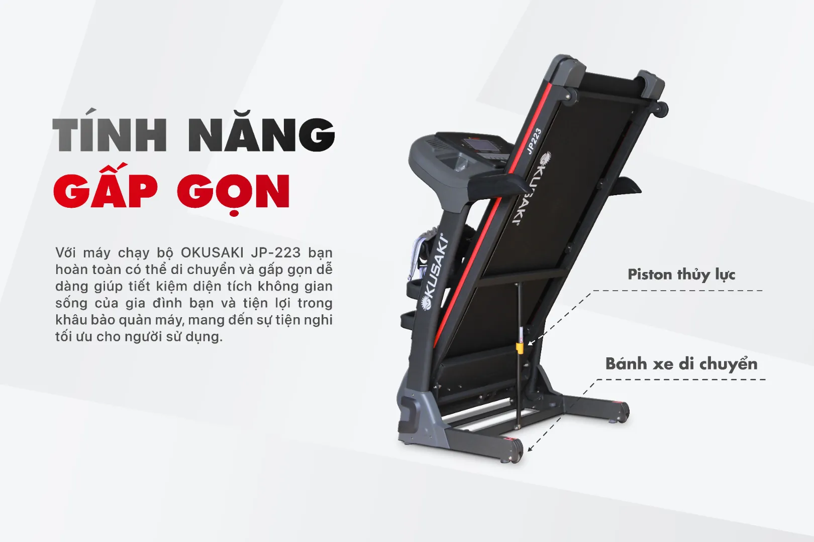 Máy chạy bộ gấp gọn